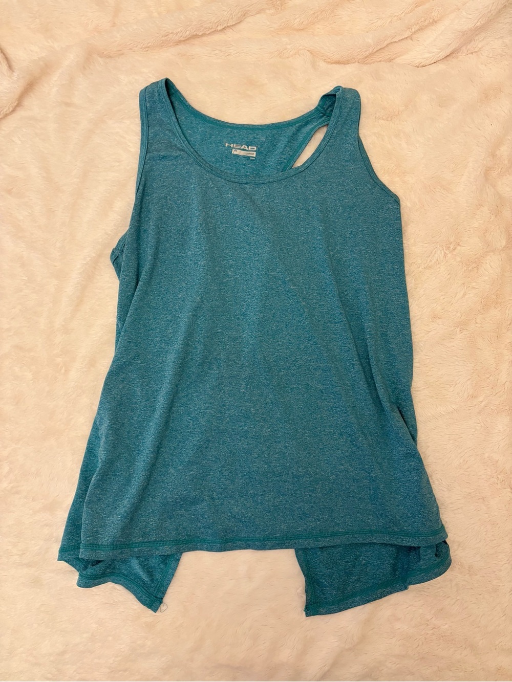 Head Teal Blue Racerback Tank Top